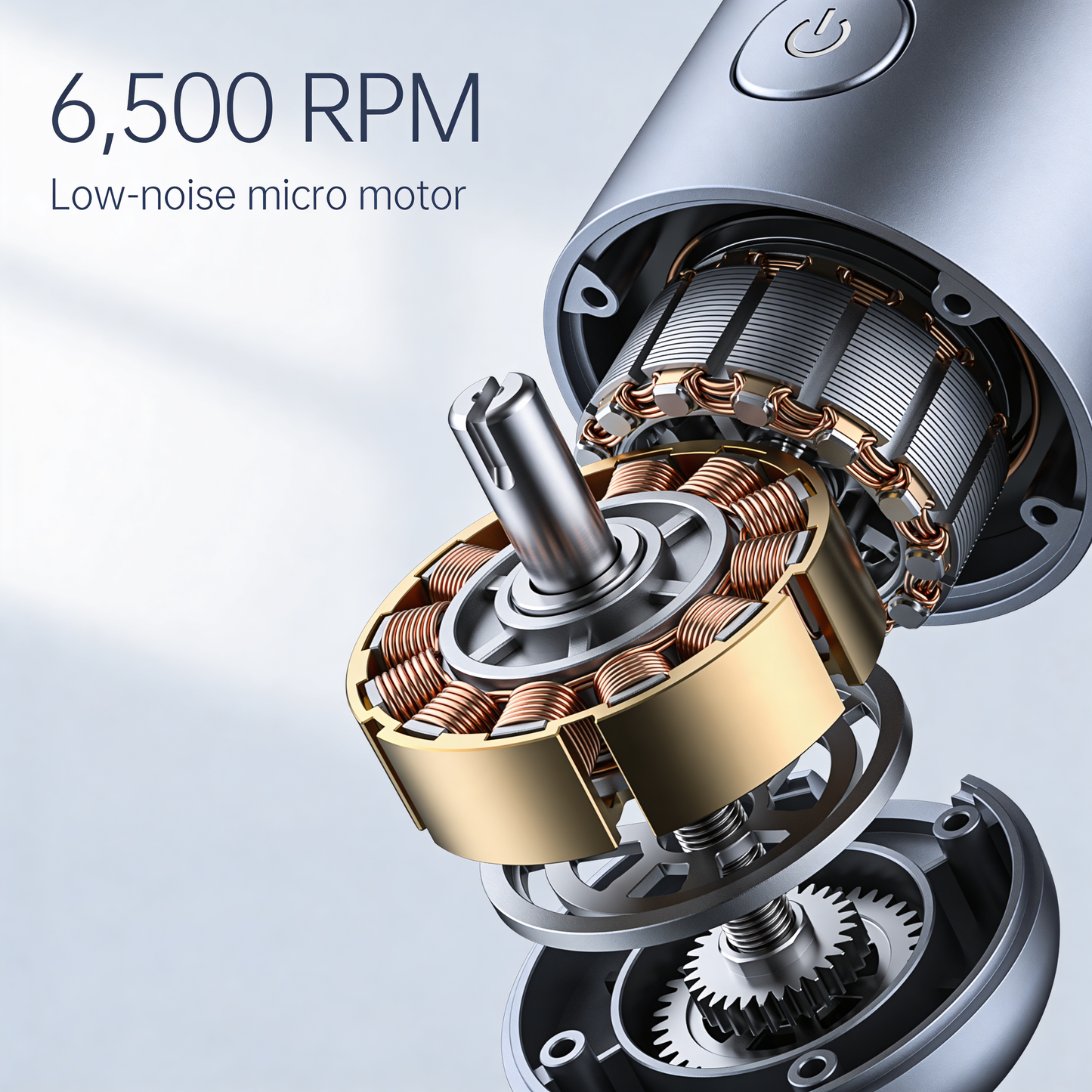 6,500 RPM low-noise micro motor